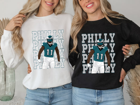 Philadelphia Eagles AJ Brown Crewneck