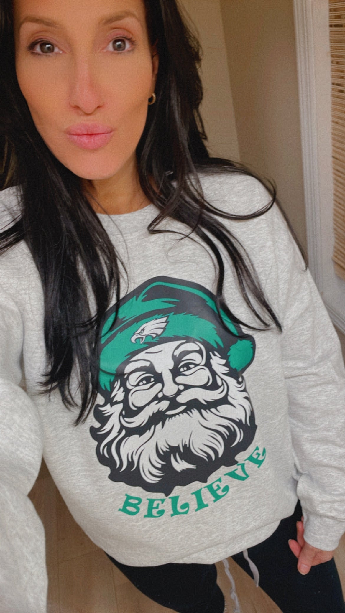 Philadelphia Eagles Santa Believe Sweatshirt