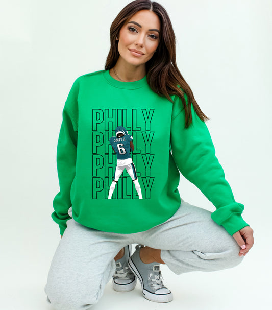 Philadelphia Eagles DeVonta Smith Crewneck