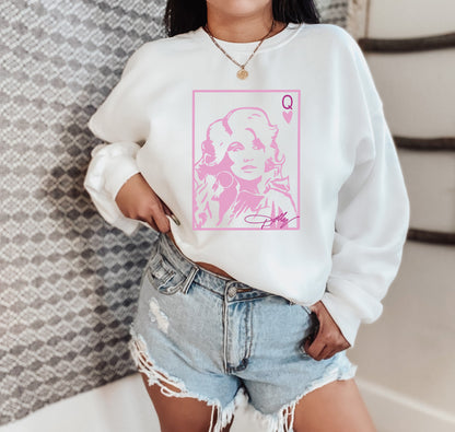 Dolly Parton Queen Card Crewneck