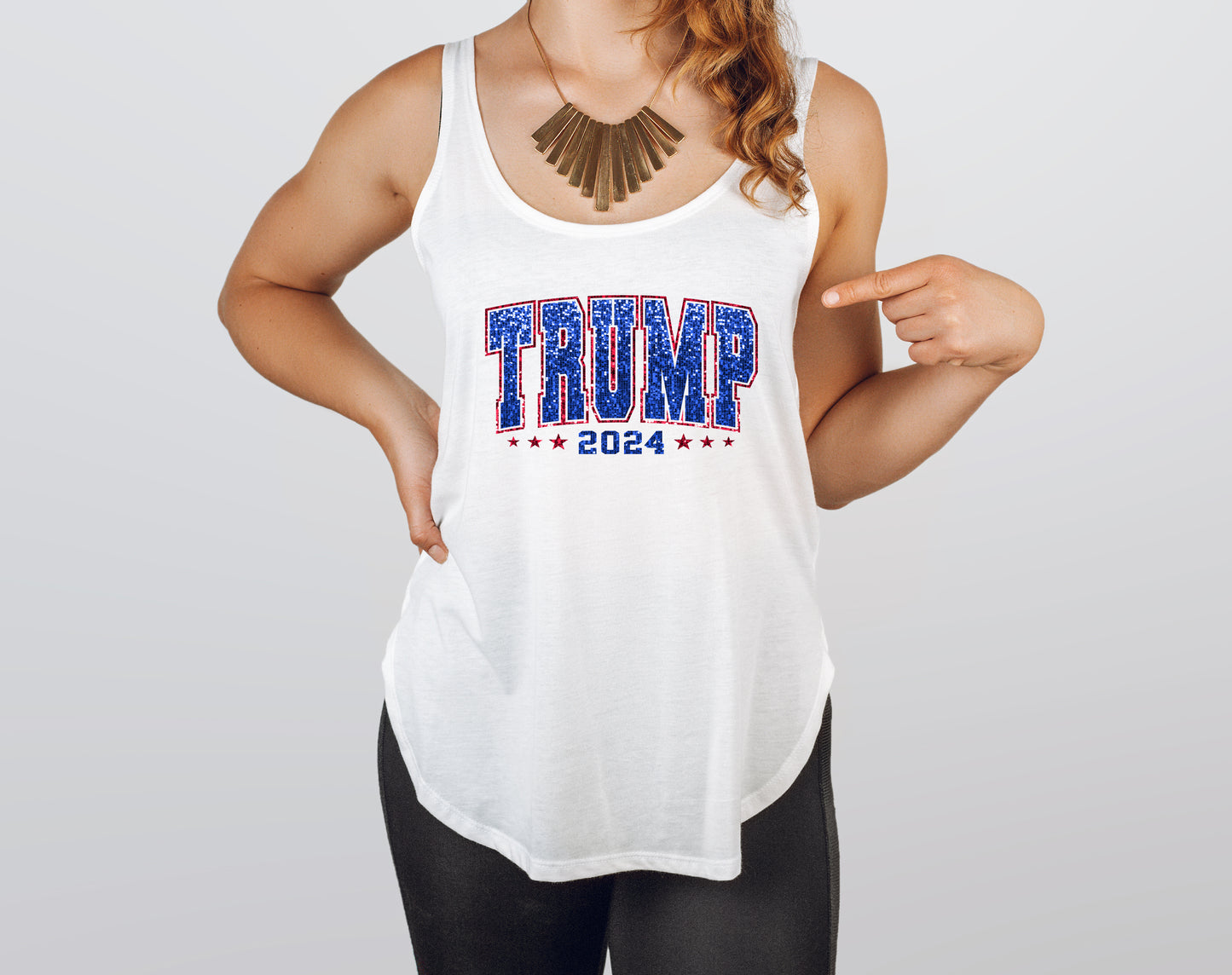 TRUMP Faux Sequin Design