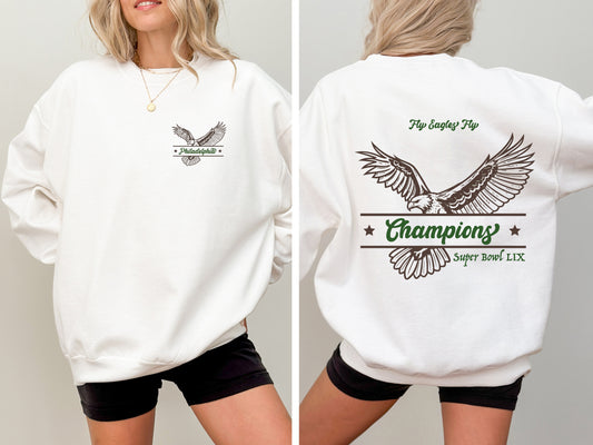 Philadelphia Eagles Vintage Superbowl Champions Crewneck